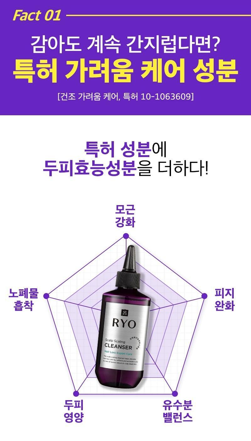 Dưỡng Tóc RYO Hair Loss Expert Care Scalp Scaling Cleanser - Kallos Vietnam