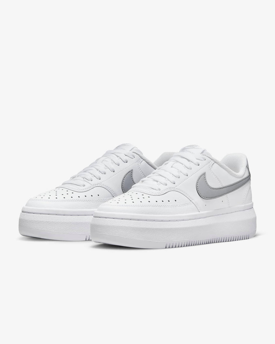 Giày Nike Court Vision Alta Women Shoes #Metallic Platinum - Kallos Vietnam