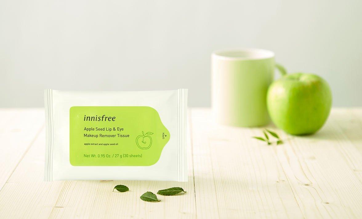 Giấy Tẩy Trang Innisfree Apple Seed Cleansing Tissues - Kallos Vietnam