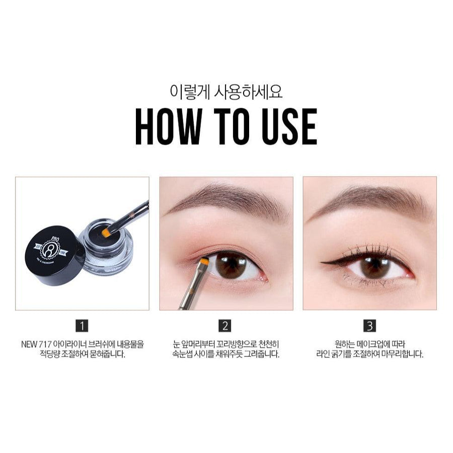 Kẻ Mắt Pro 8 Cheongdam Stay On Gel Eyeliner + New 717 Set - Kallos Vietnam