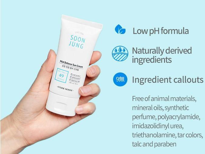 Kem Chống Nắng Etude House Soon Jung Mild Defence Sun Cream - Kallos Vietnam
