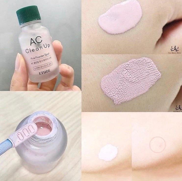 Kem Dưỡng Etude House AC Clean Up Pink Powder Spot - Kallos Vietnam