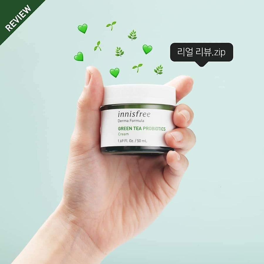 Kem Dưỡng Innisfree Derma Formula Green Tea Probiotics - Kallos Vietnam