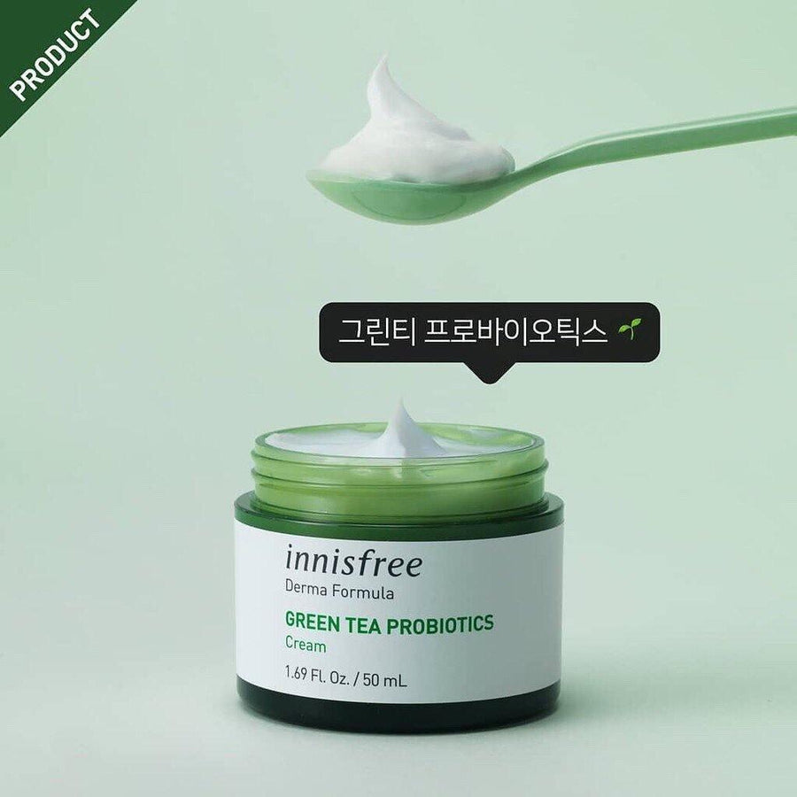 Kem Dưỡng Innisfree Derma Formula Green Tea Probiotics - Kallos Vietnam