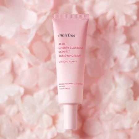 Kem Dưỡng Innisfree Jeju Cherry Blossom Skin Fit Tone Up Cream - Kallos Vietnam
