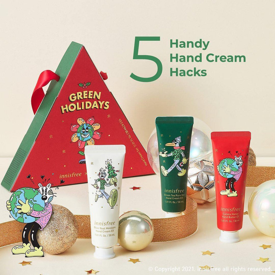Kem Dưỡng Tay Innisfree Green Holidays Hand Cream Set - Kallos Vietnam
