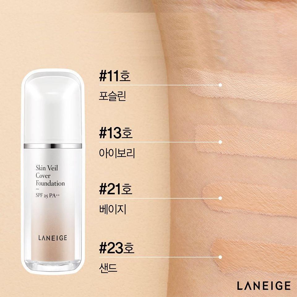 Kem Nền Laneige Skin Veil Cover Foundation - Kallos Vietnam