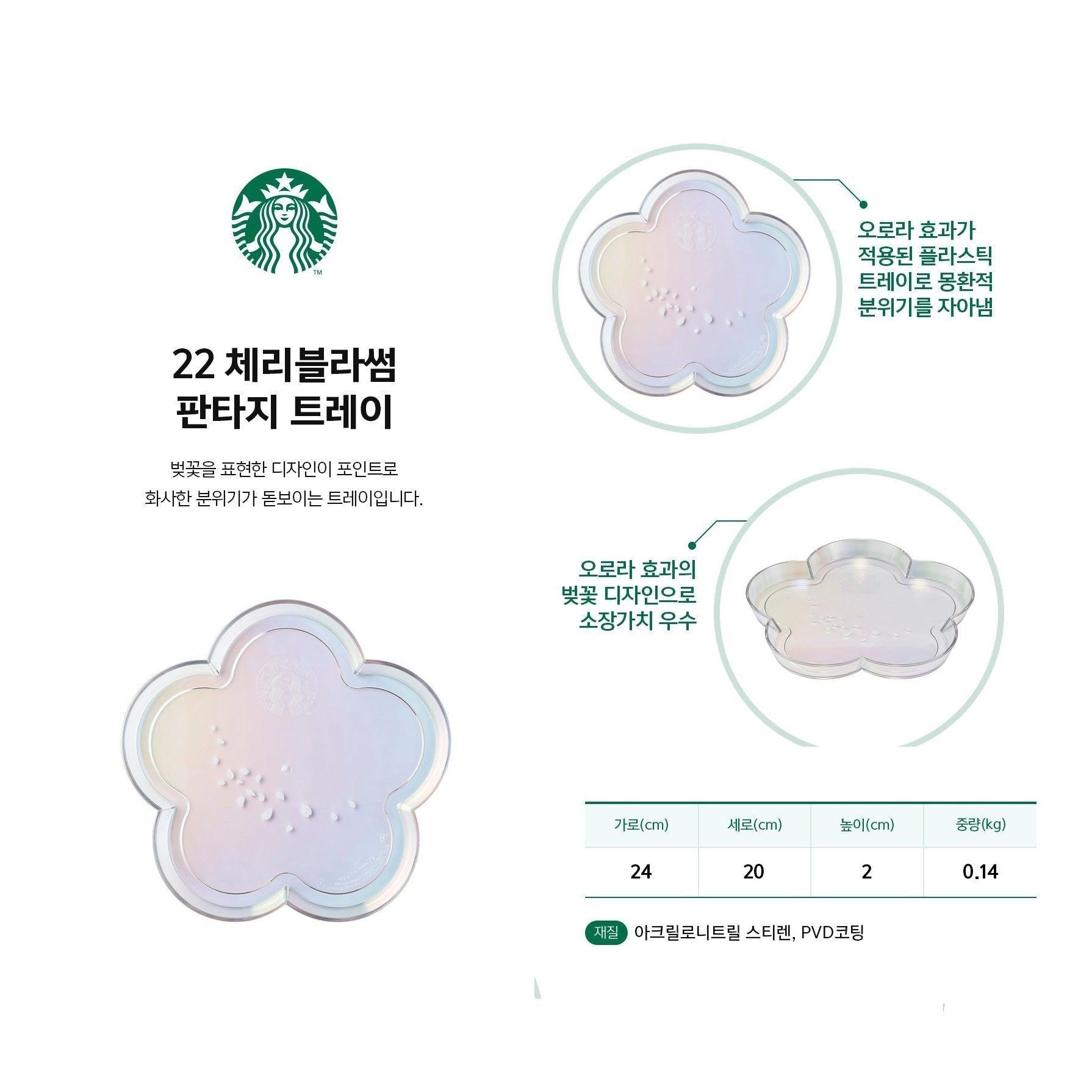 Khay Starbucks 22 Cherry Blossom Fantasy Tray - Kallos Vietnam