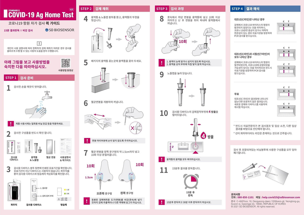 Kit Xét Nghiệm Standard Q COVID-19 Ag Home Test - Kallos Vietnam