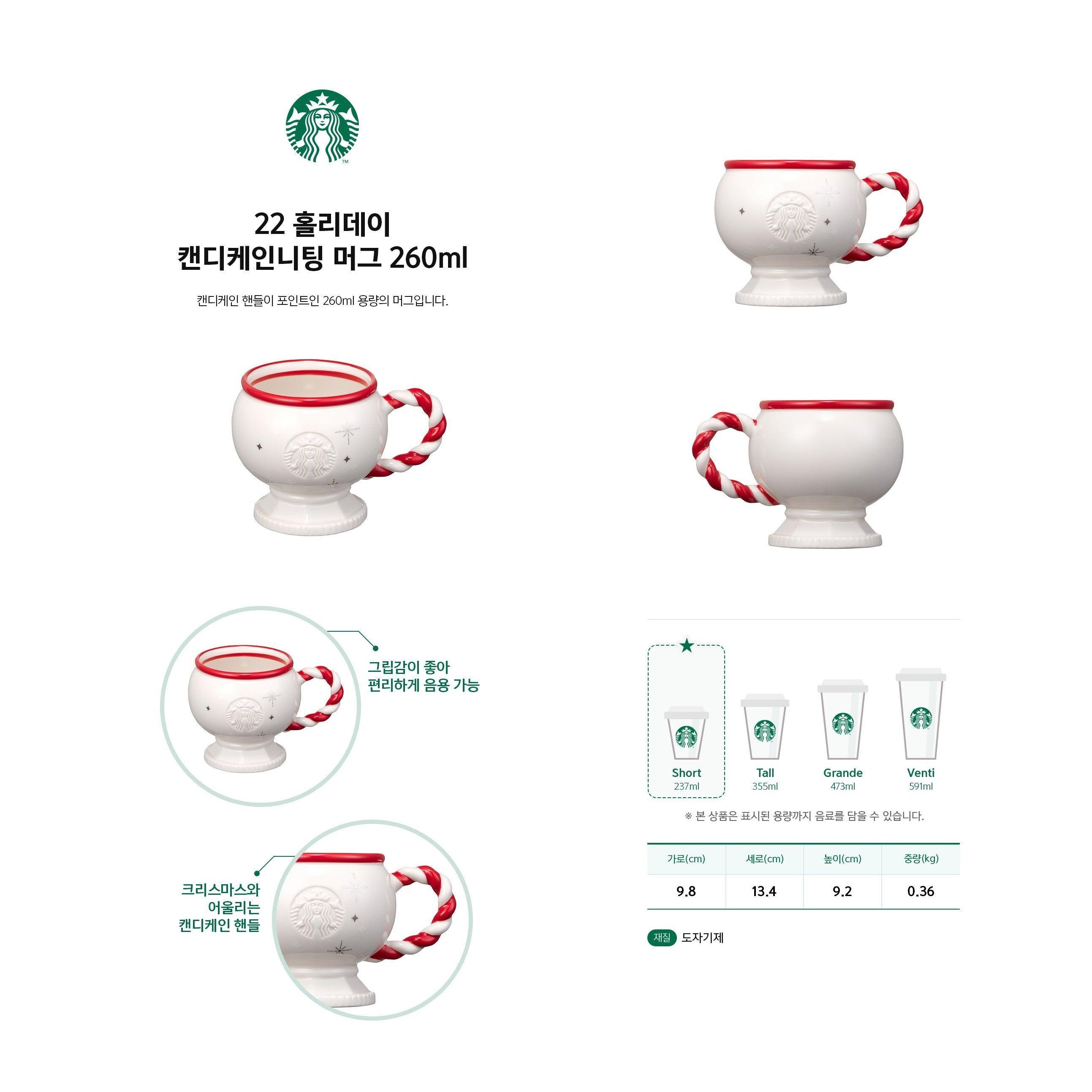 Ly Starbucks 22 Holiday Candy Cane Knitting Mug - Kallos Vietnam