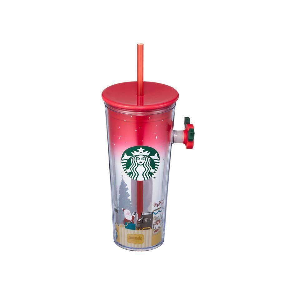 Ly Starbucks 22 Holiday Santa Made Pop Handle Cold Cup - Kallos Vietnam