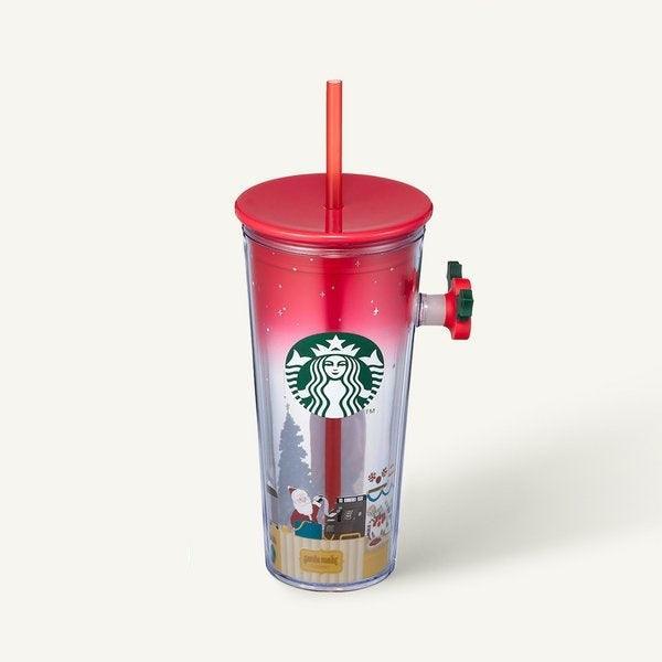 Ly Starbucks 22 Holiday Santa Made Pop Handle Cold Cup - Kallos Vietnam