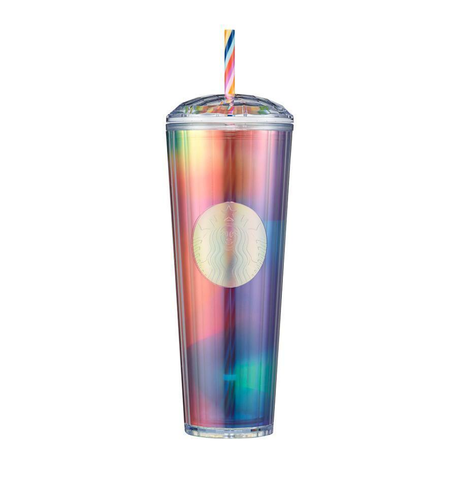 Ly Starbucks 22 Rainbow Kaleidoscope Cold Cup - Kallos Vietnam