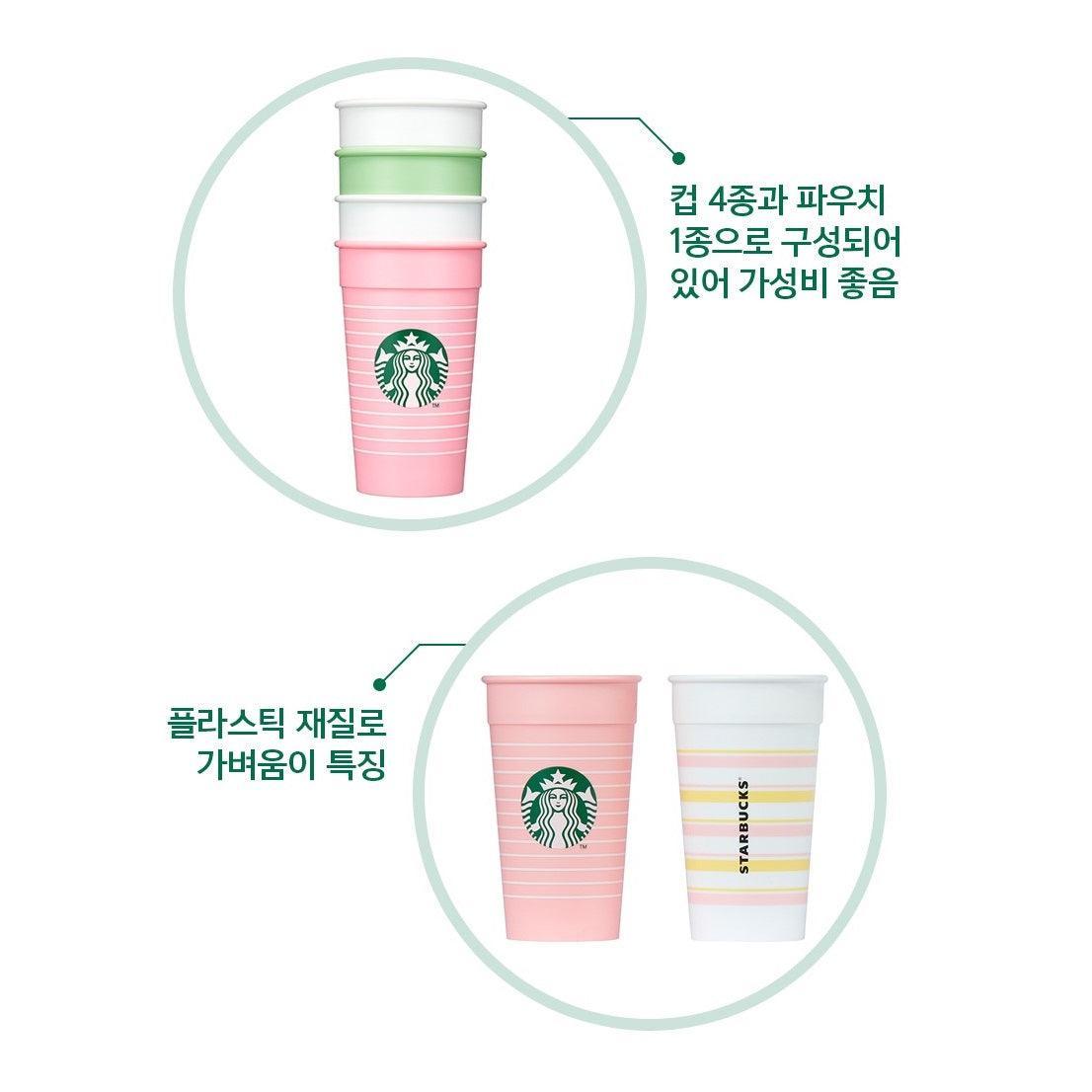 Ly Starbucks 22 Spring Reusable Cold Cup Set - Kallos Vietnam