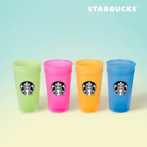 Ly Starbucks 22 Summer Color Changing Reusable Cold Cup Set - Kallos Vietnam