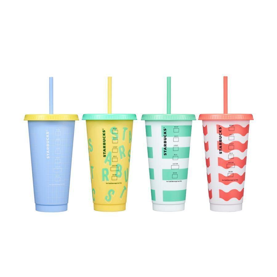 Ly Starbucks Active Summer 2022 Reusable Cold Cup Set - Kallos Vietnam