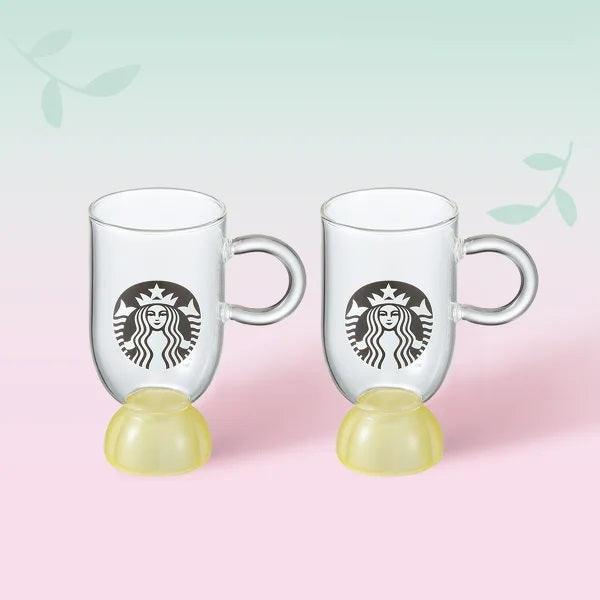 Ly Starbucks Flower Garden Yellow Handle Glass - Kallos Vietnam