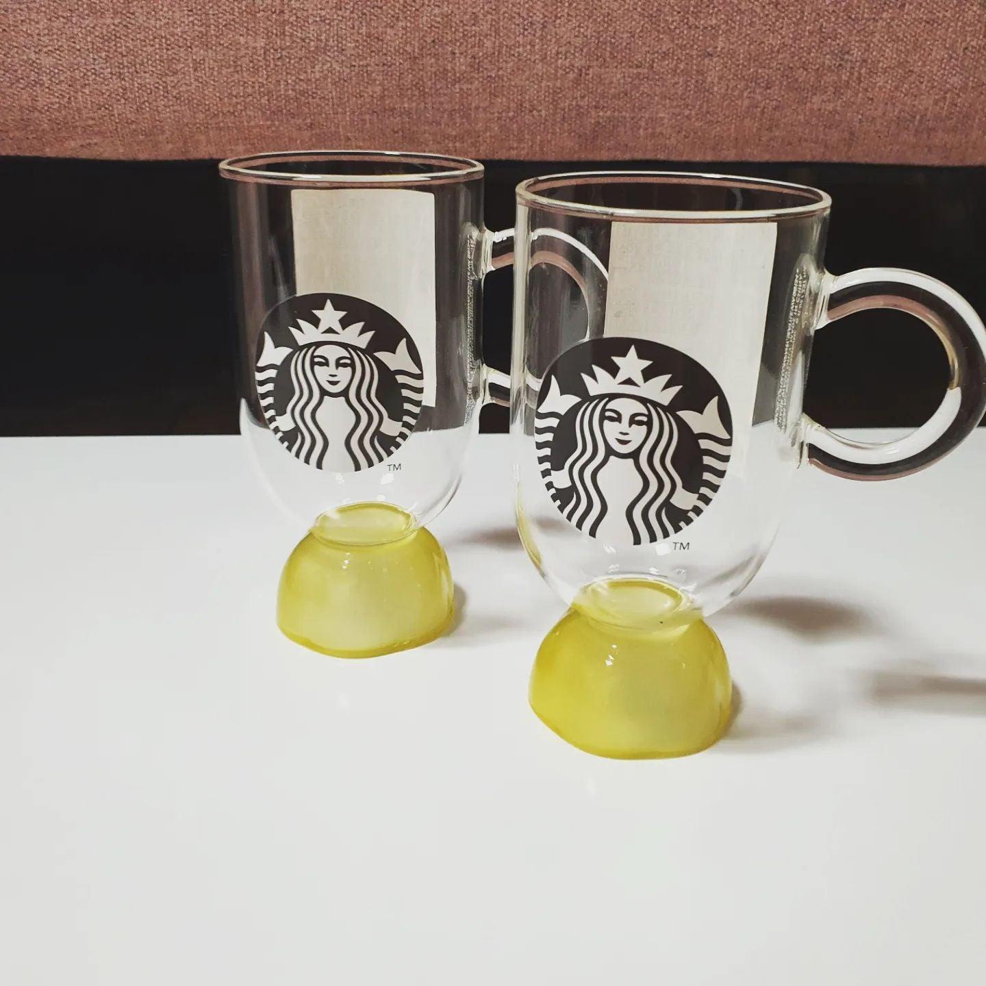 Ly Starbucks Flower Garden Yellow Handle Glass - Kallos Vietnam