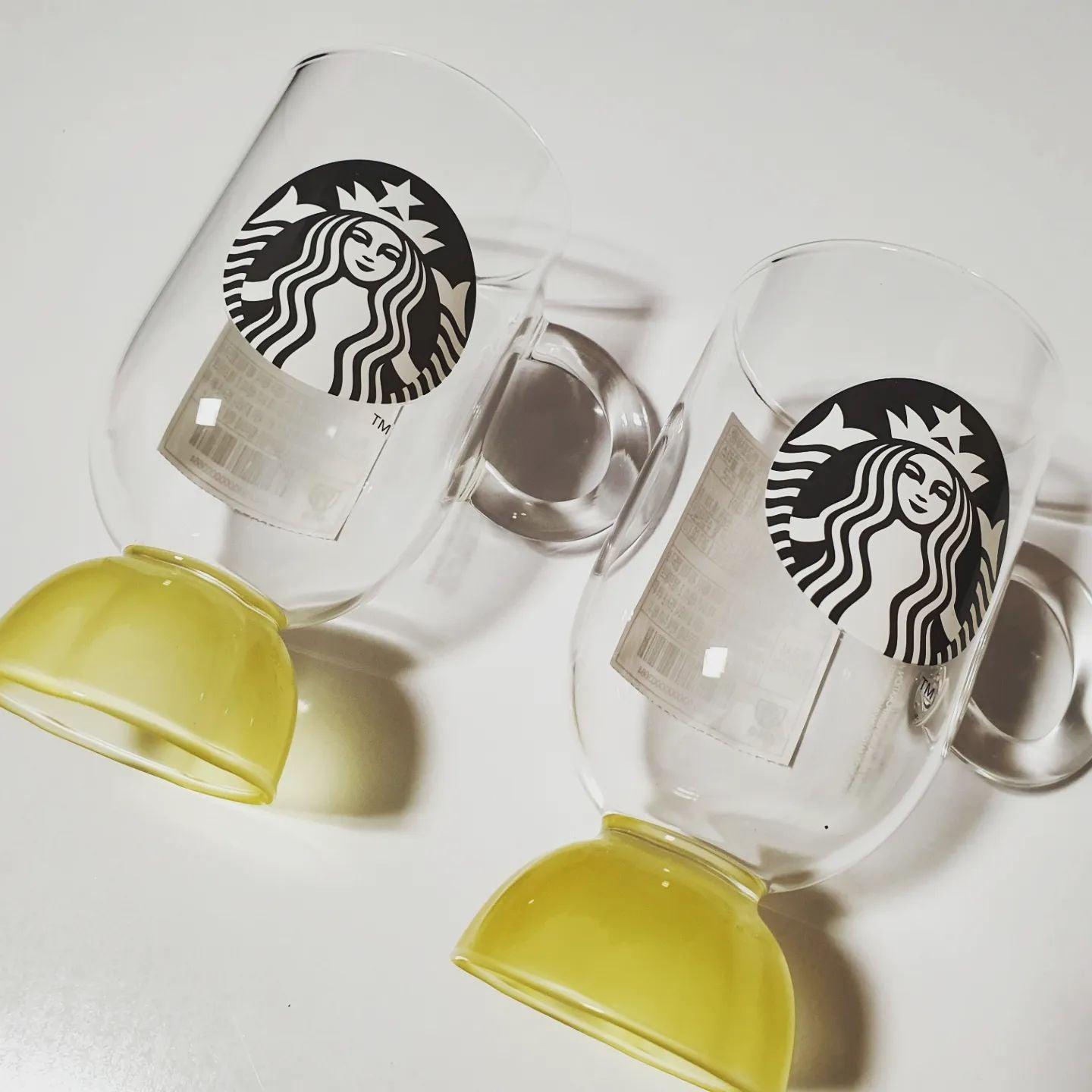 Ly Starbucks Flower Garden Yellow Handle Glass - Kallos Vietnam