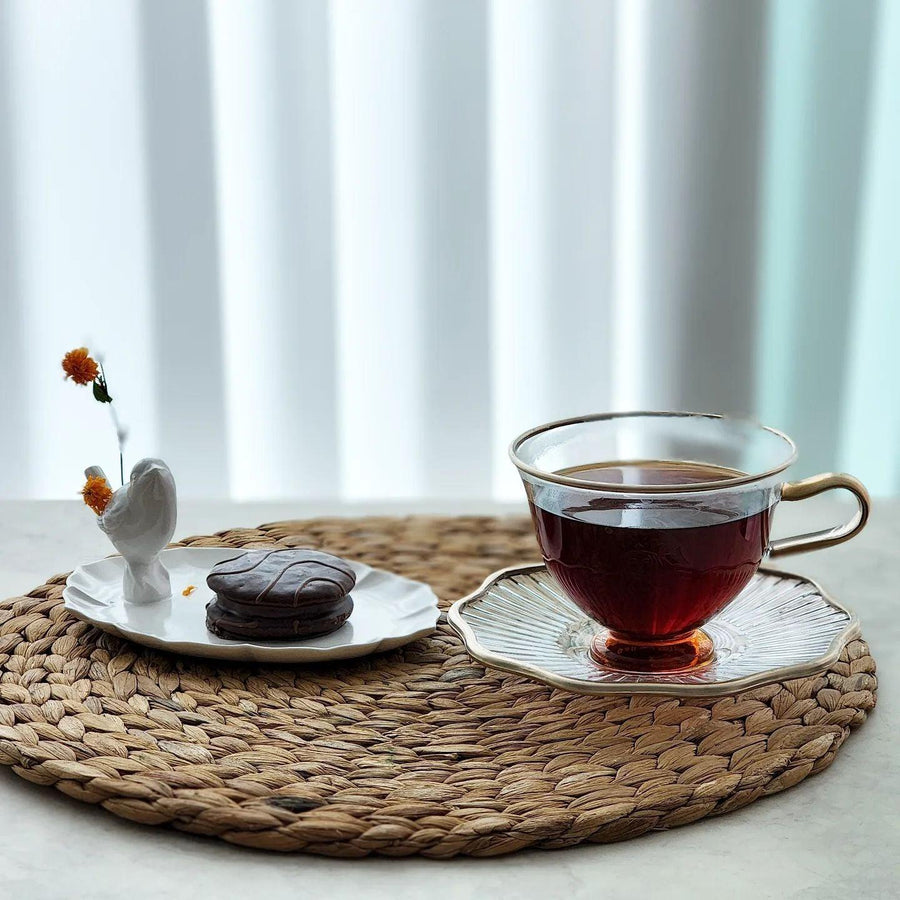 Ly Starbucks Glass Saucer Set - Kallos Vietnam