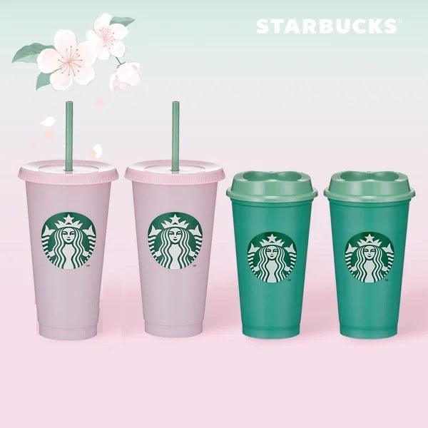 Ly Starbucks Strawberry Matcha Color Changing Reusable Cold Cup Set - Kallos Vietnam