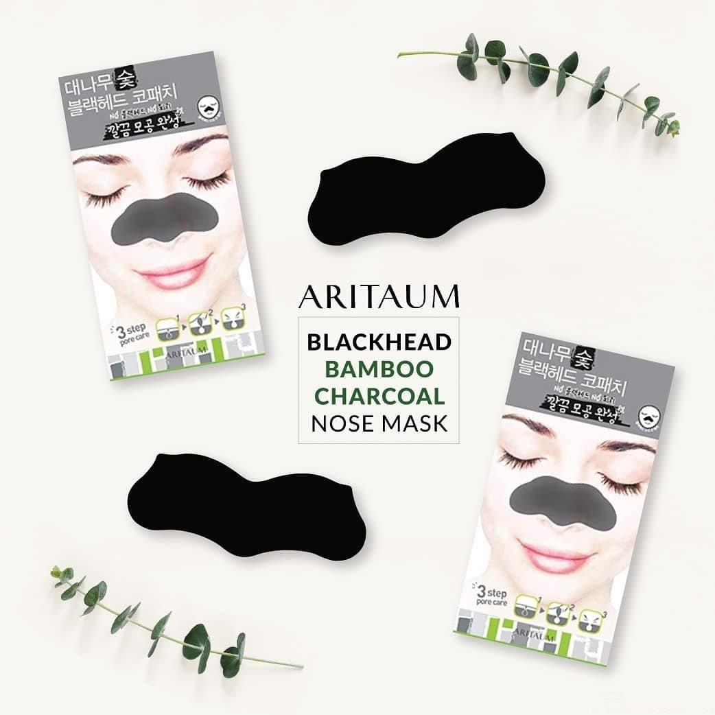 Mặt Nạ Aritaum Bamboo Charcoal Blackhead Nose Patch - Kallos Vietnam