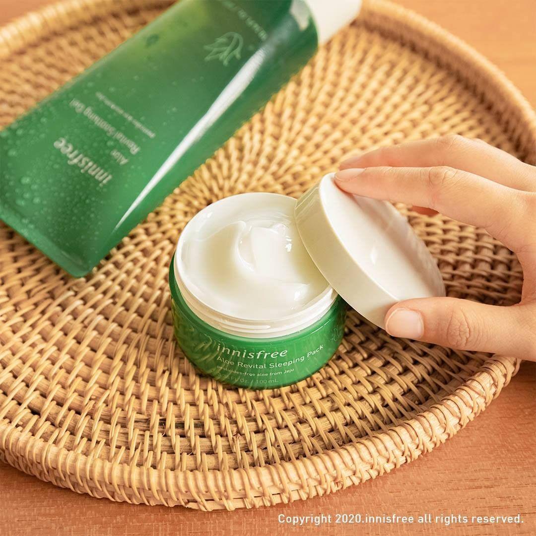 Mặt Nạ Innisfree Aloe Revital Sleeping Pack - Kallos Vietnam