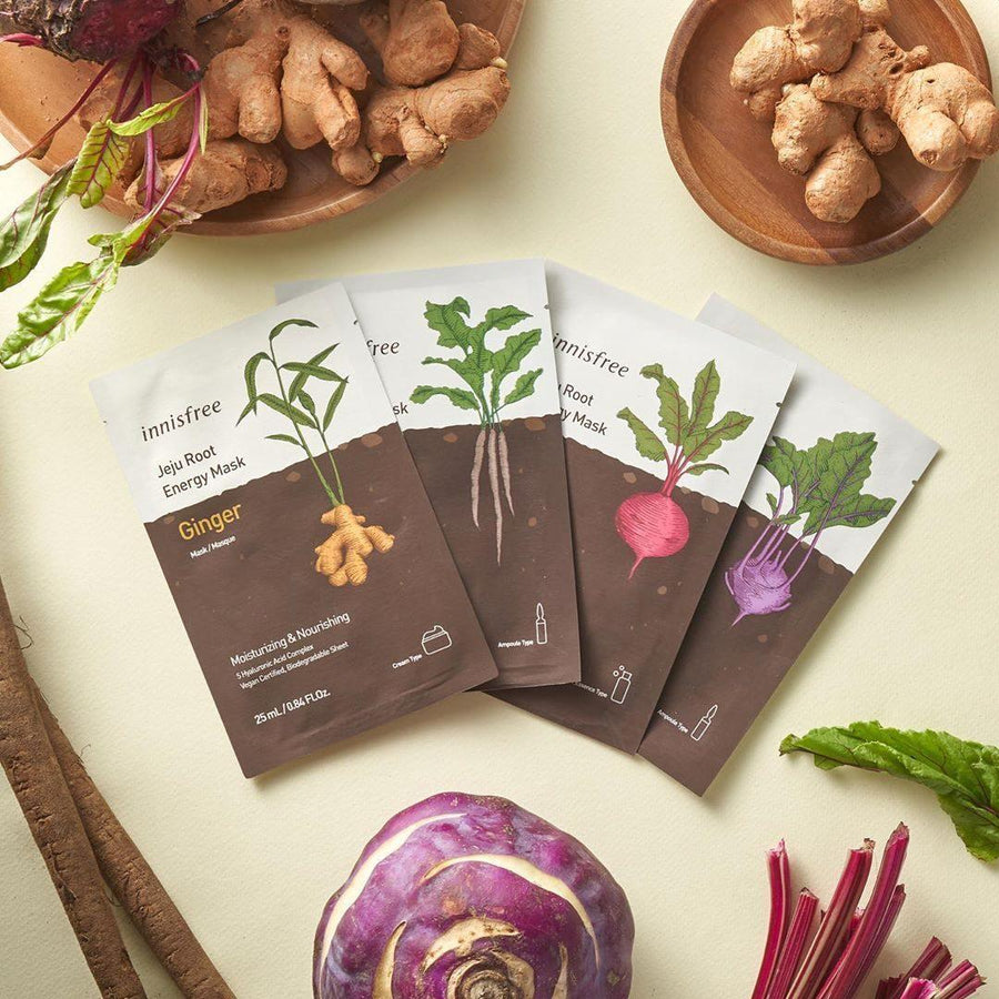 Mặt Nạ Innisfree Jeju Root Energy Mask - Kallos Vietnam