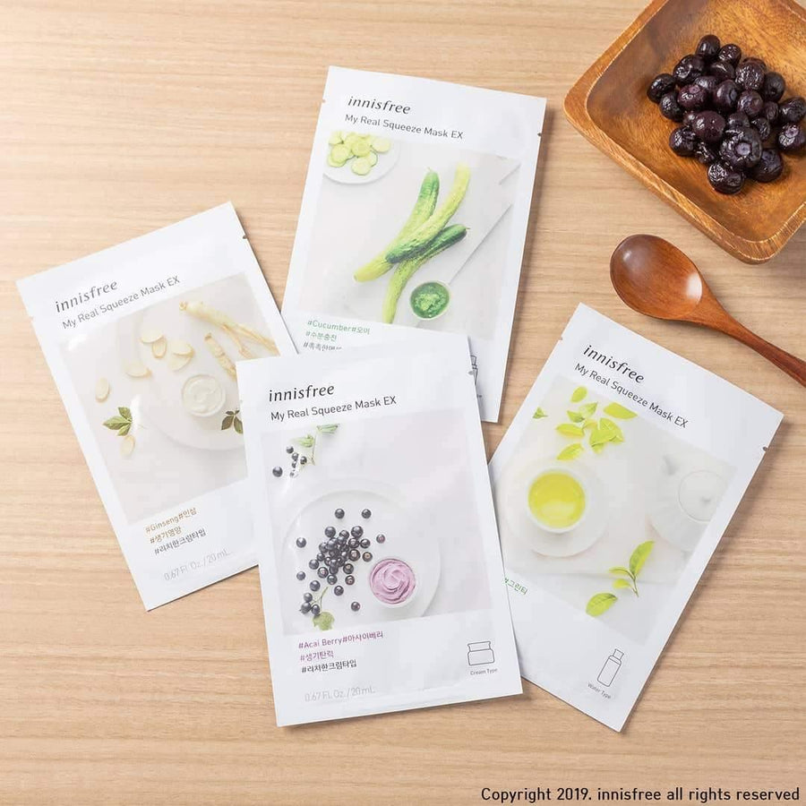 Mặt Nạ Innisfree My Real Squeeze Mask EX - Kallos Vietnam