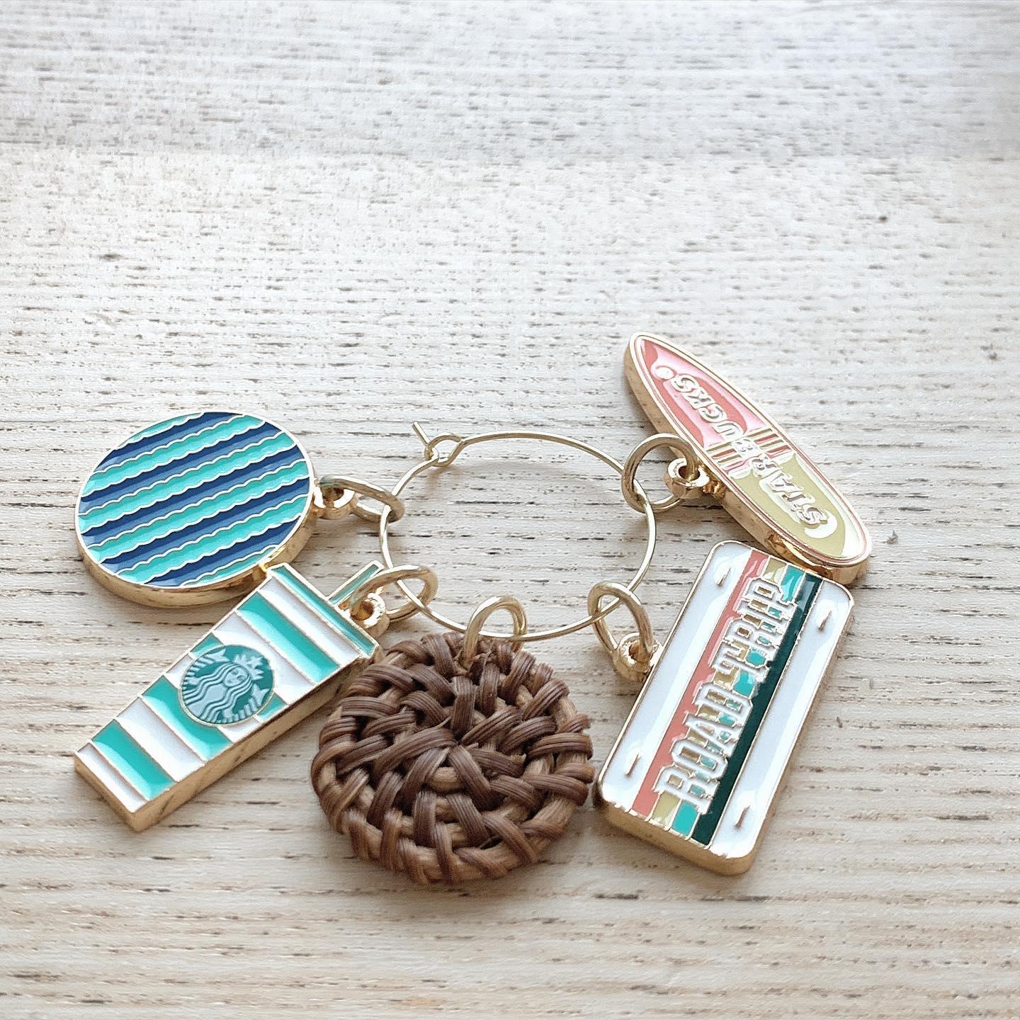 Mặt Starbucks Summer Party Night Glass Charm Set - Kallos Vietnam