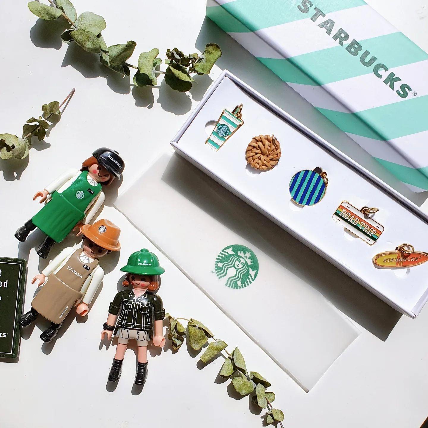 Mặt Starbucks Summer Party Night Glass Charm Set - Kallos Vietnam