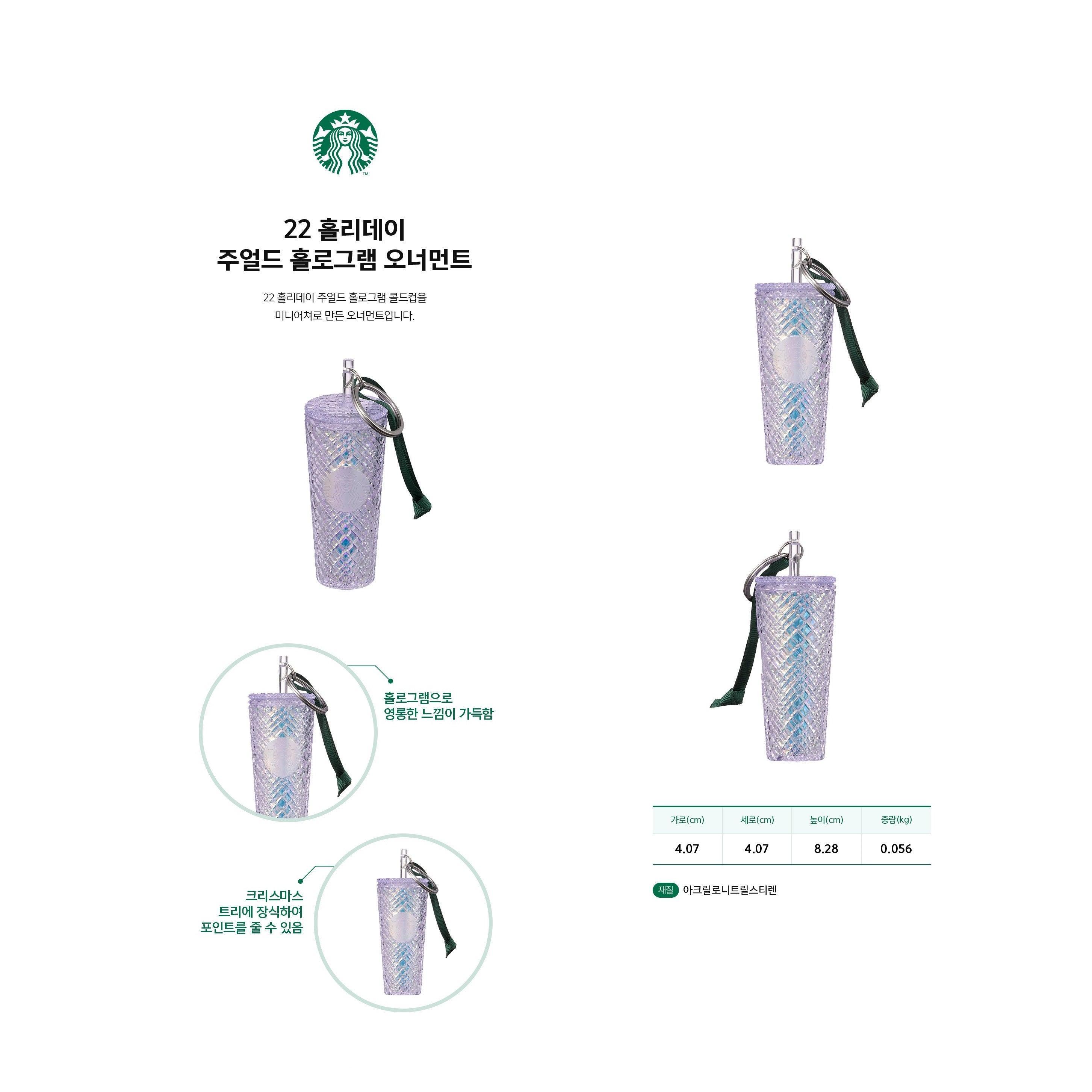 Móc Khoá Starbucks 22 Holiday Jeweled Hologram Ornament - Kallos Vietnam