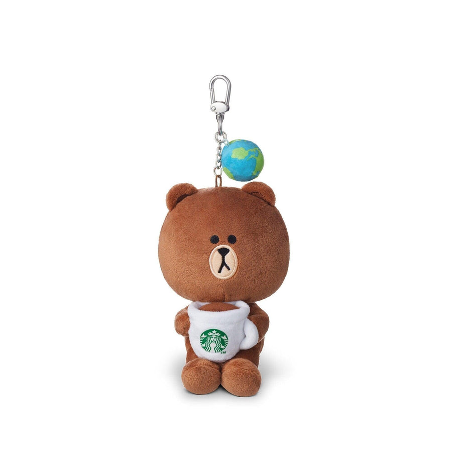 Móc Khoá Starbucks Line Friends Brown Earth Day Keychain - Kallos Vietnam