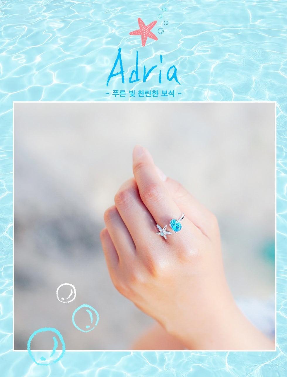 Nhẫn Wing Bling Blue Crystal Adria Ring - Kallos Vietnam