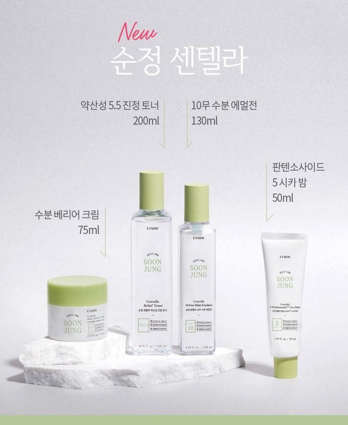 Nước Hoa Hồng Etude House Soon Jung Centella Relief Toner - Kallos Vietnam