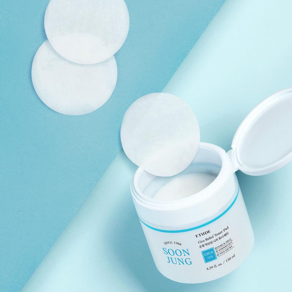 Nước Hoa Hồng Etude House Soon Jung Cica Toner Pad - Kallos Vietnam