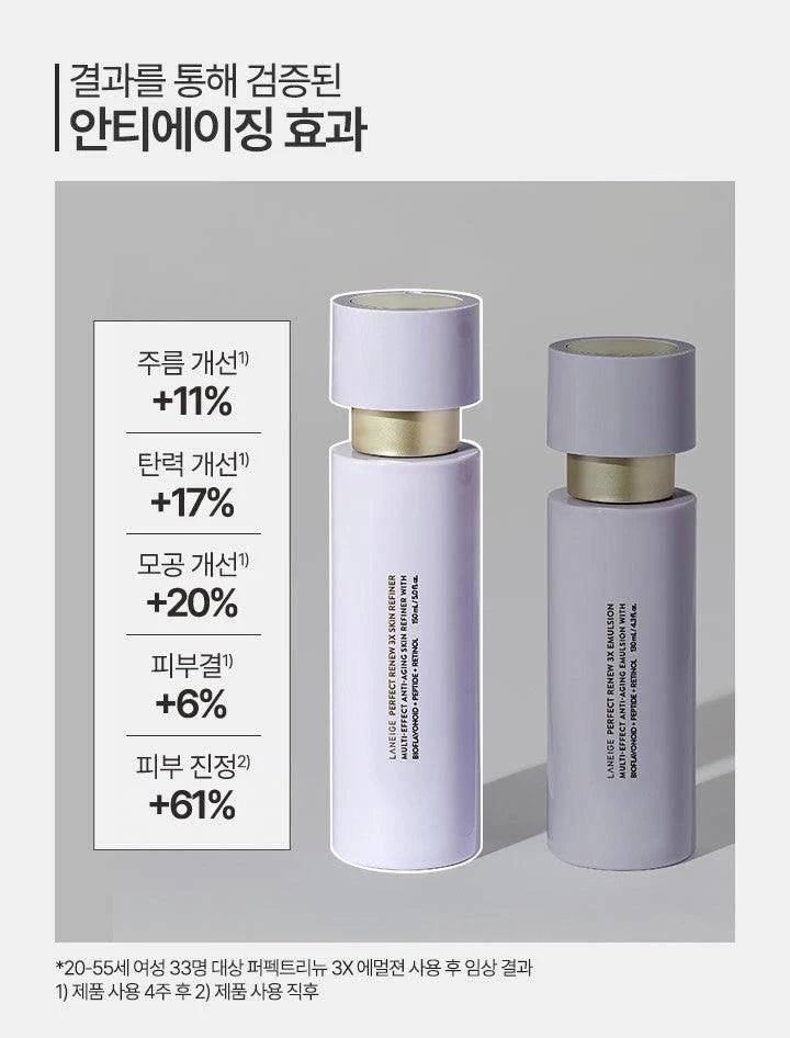 Nước Hoa Hồng Laneige Perfect Renew 3X Skin Refiner - Kallos Vietnam