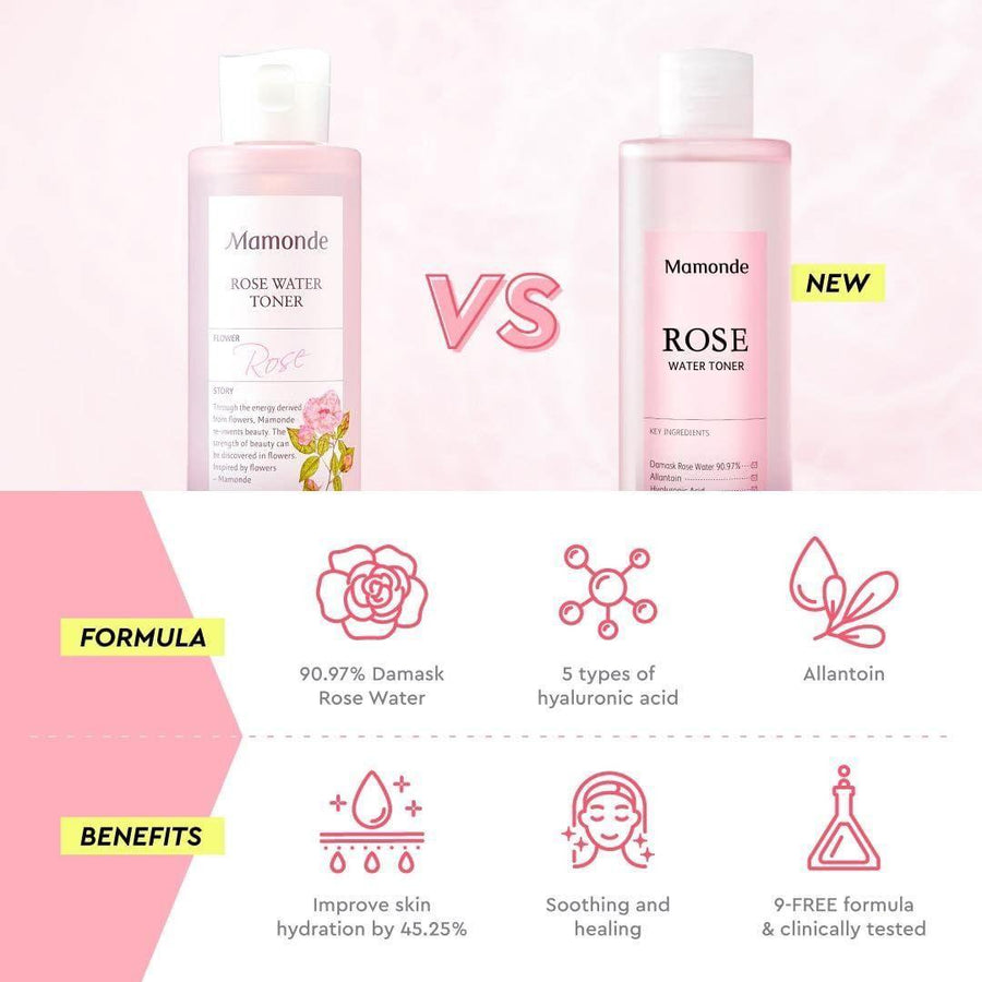 Nước Hoa Hồng Mamonde Rose Water Toner - Kallos Vietnam