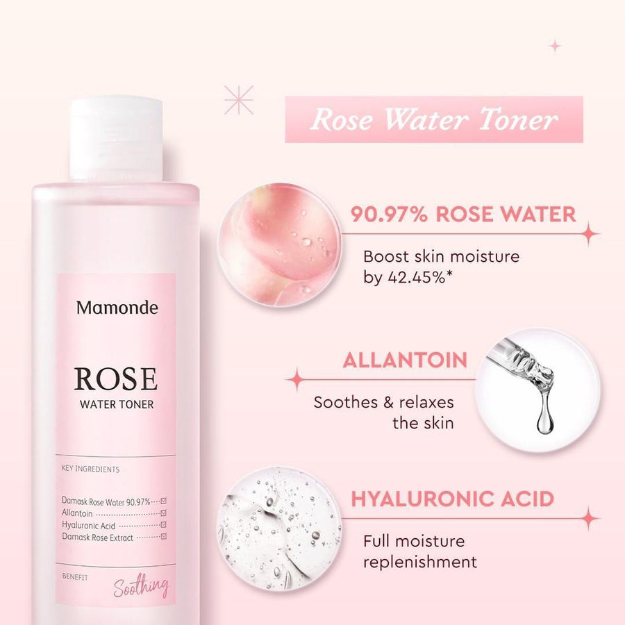 Nước Hoa Hồng Mamonde Rose Water Toner - Kallos Vietnam