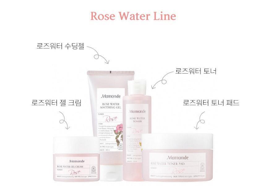 Nước Hoa Hồng Mamonde Rose Water Toner Pad - Kallos Vietnam