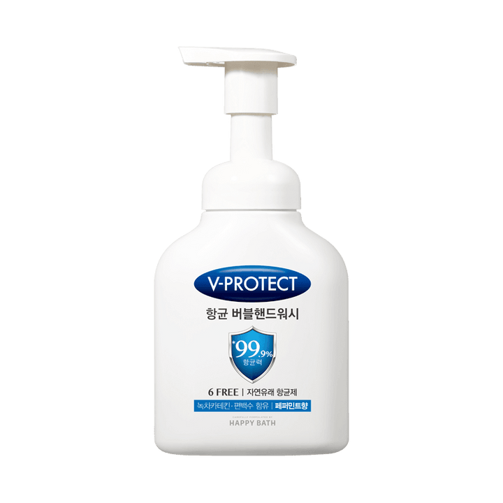 Nước Rửa Tay Happy Bath V-Protect Antibacteria Bubble Handwash - Kallos Vietnam