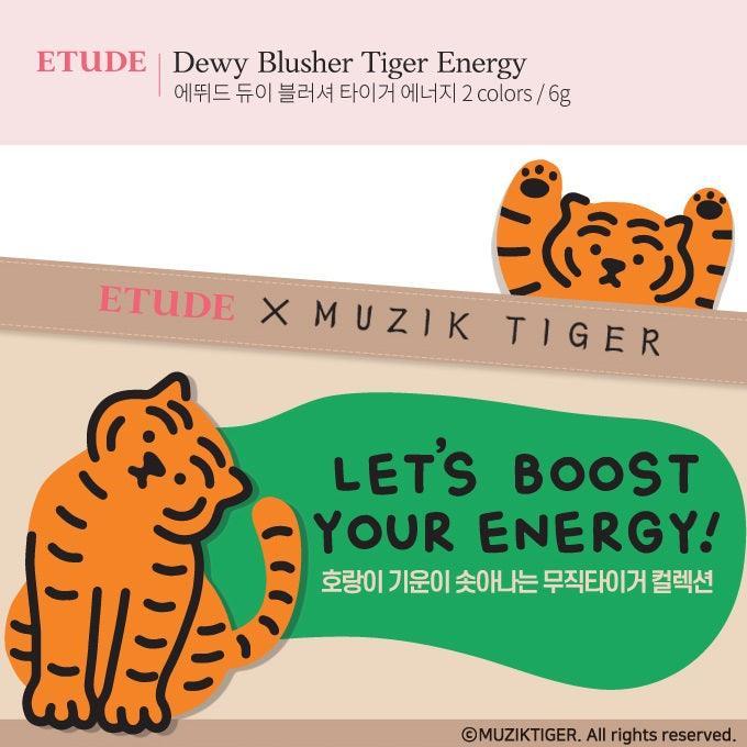 Phấn Má Hồng Etude House Dewey Blush Tiger Energy - Kallos Vietnam