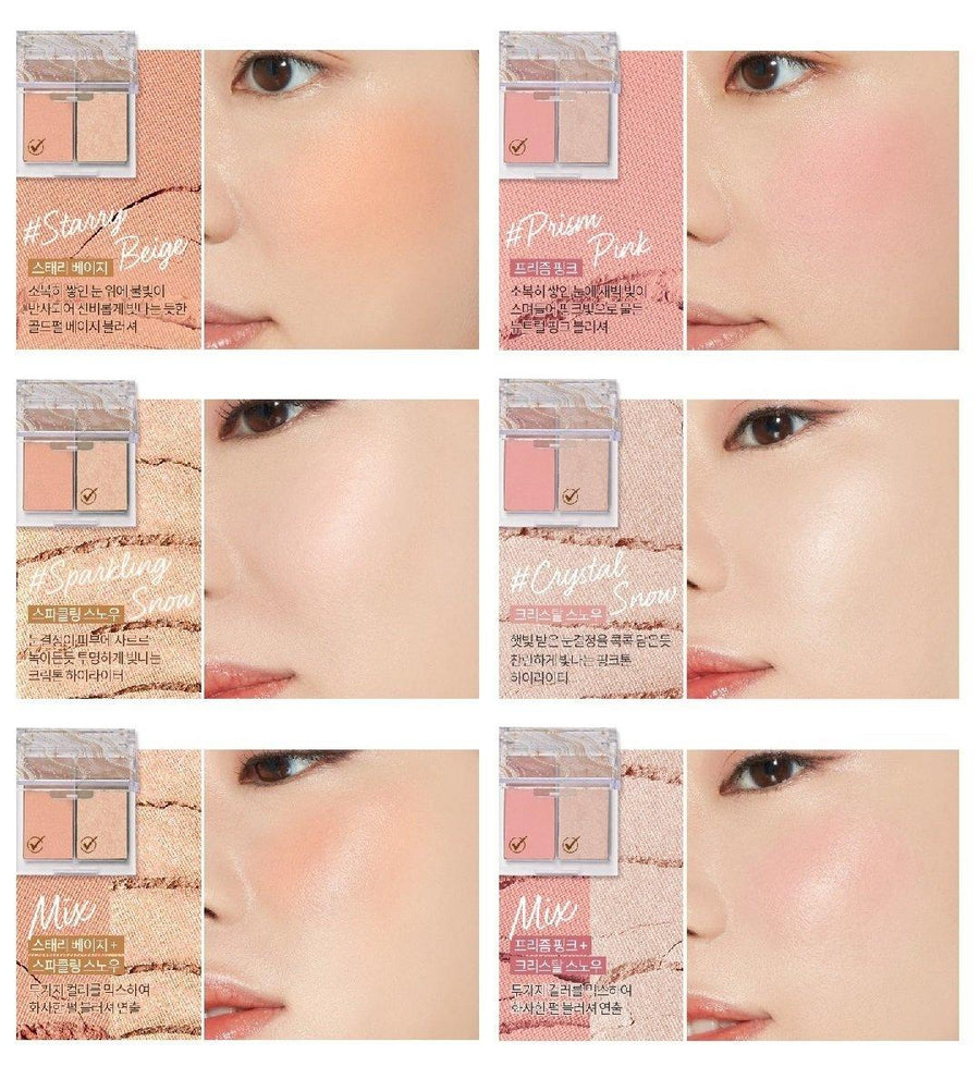 Phấn Má Hồng Etude House Glittery Snow Face Palette - Kallos Vietnam