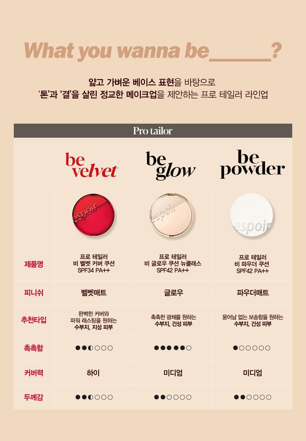 Phấn Nước Espoir Pro Tailor Be Glow Cushion New Class - Kallos Vietnam