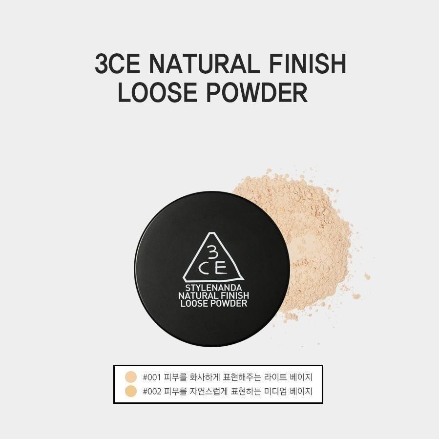 Phấn Phủ 3CE Natural Finish Loose Powder - Kallos Vietnam