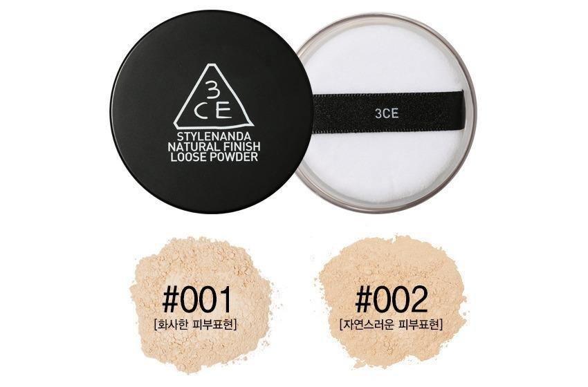 Phấn Phủ 3CE Natural Finish Loose Powder - Kallos Vietnam