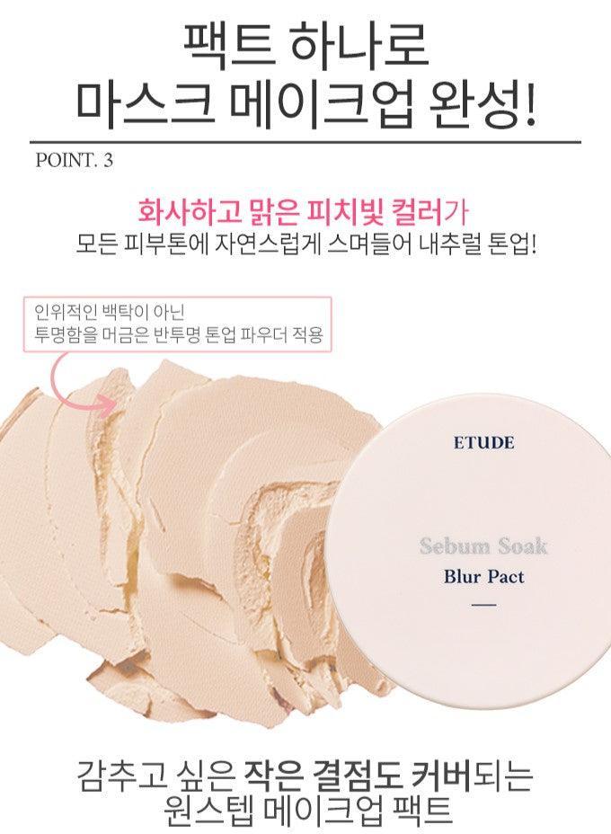 Phấn Phủ Etude House Sebum Soak Blur Pact - Kallos Vietnam