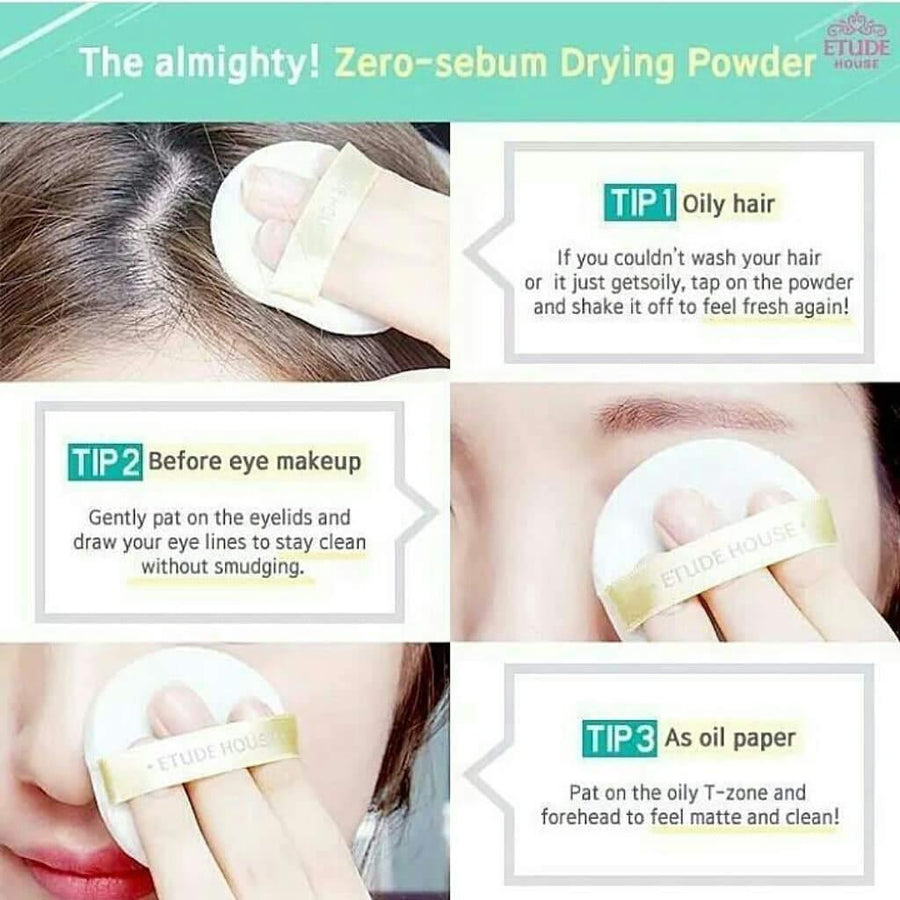 Phấn Phủ Etude House Zero Sebum Drying Powder - Kallos Vietnam