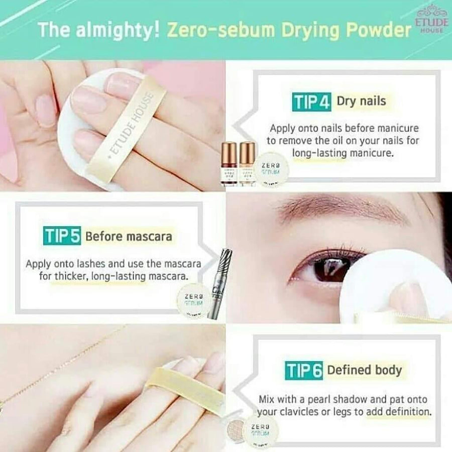 Phấn Phủ Etude House Zero Sebum Drying Powder - Kallos Vietnam