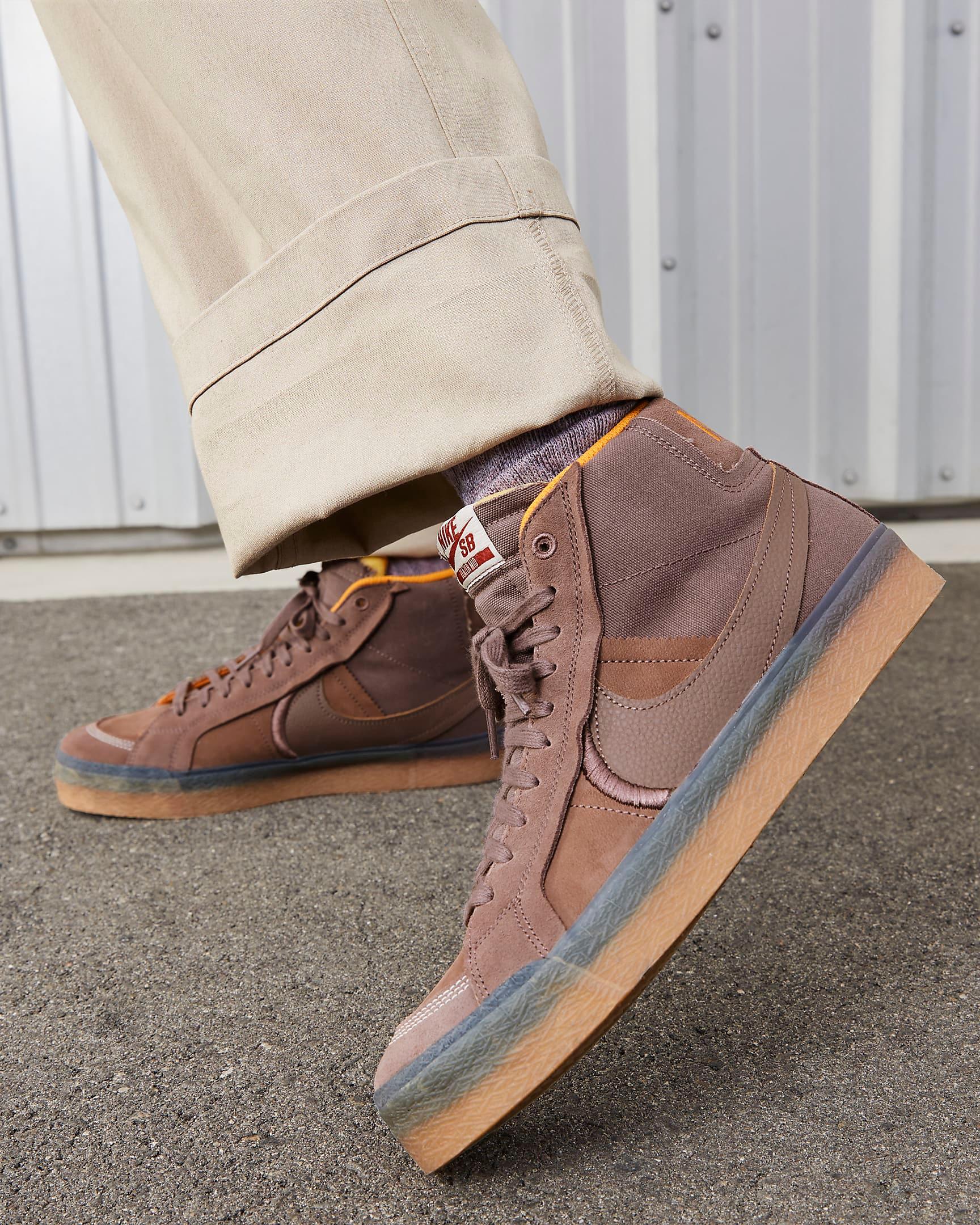 Giày Nike SB Zoom Blazer Mid Premium Plus Skate Shoes #Plum Eclipse - Kallos Vietnam